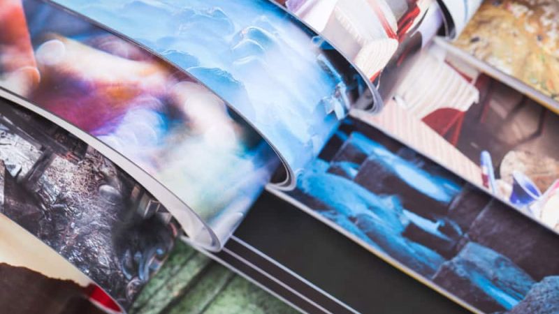 Colorful magazines