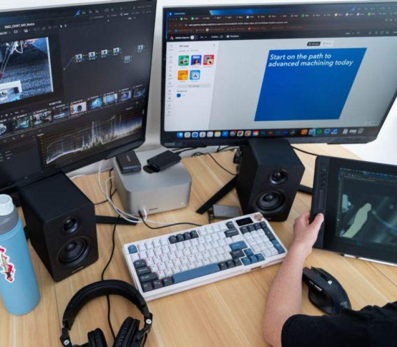 website work on laptop