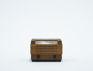 Retro Radio with Yellow Dial