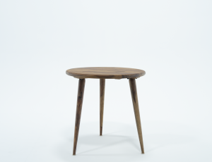 Round Wood Side Table
