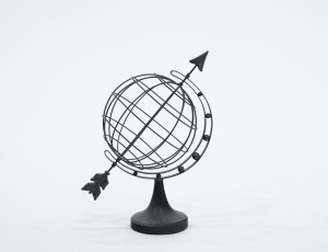 Metal armillary sphere