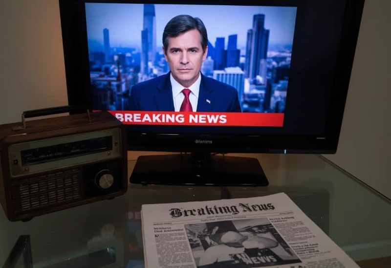 TV and newspaper