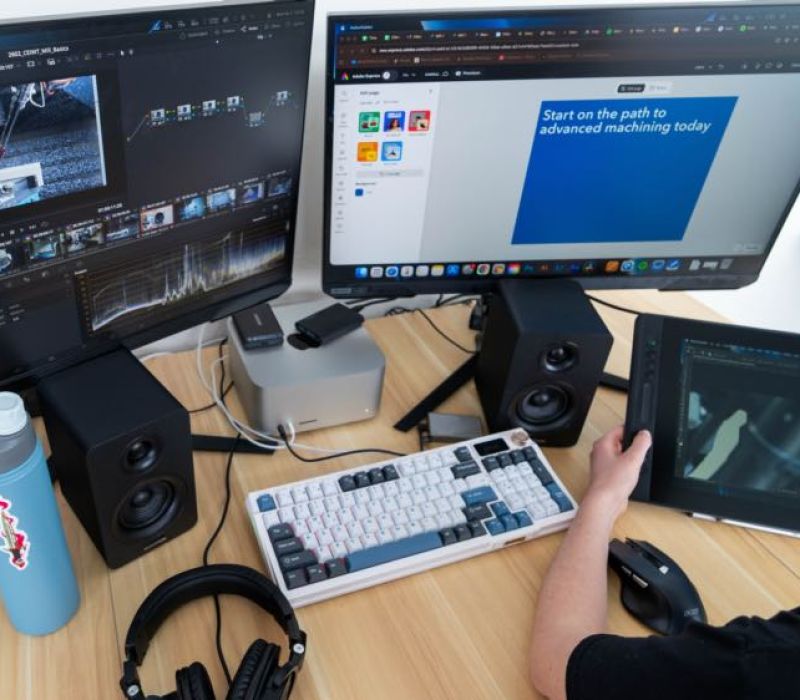 website work on laptop