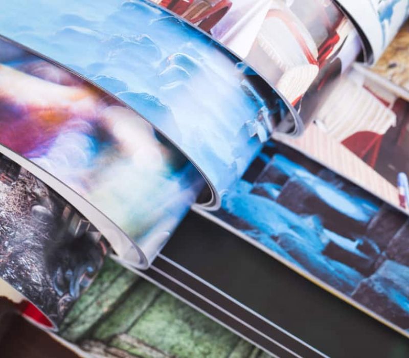 Colorful magazines