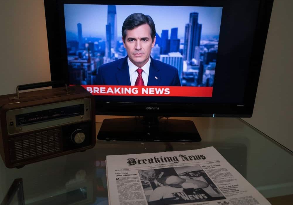 TV and newspaper
